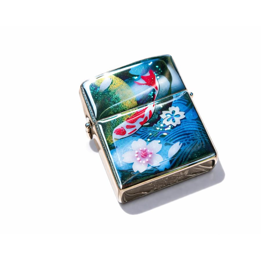 【桜色】ペアzippo「宇」 匠の技！桜色限定ジッポ！職人の手作り！和柄オリジナル商品です！2商品購入で送料無料！の画像