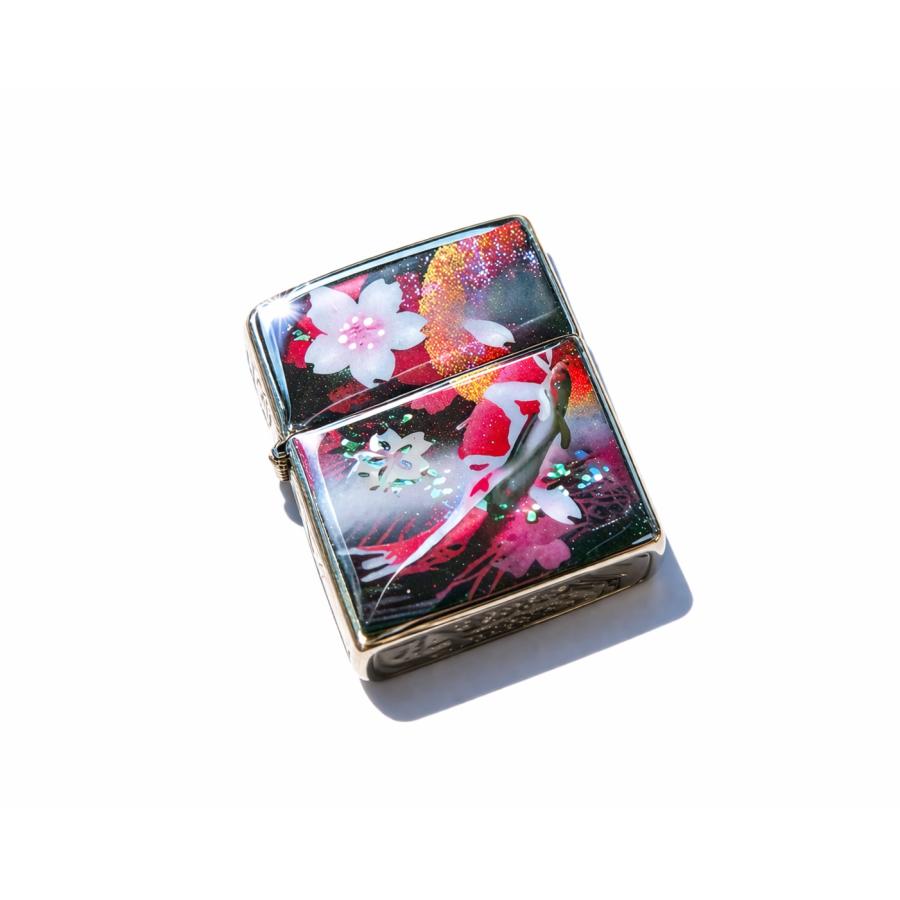 【桜色】ペアzippo「宇」 匠の技！桜色限定ジッポ！職人の手作り！和柄オリジナル商品です！2商品購入で送料無料！の画像