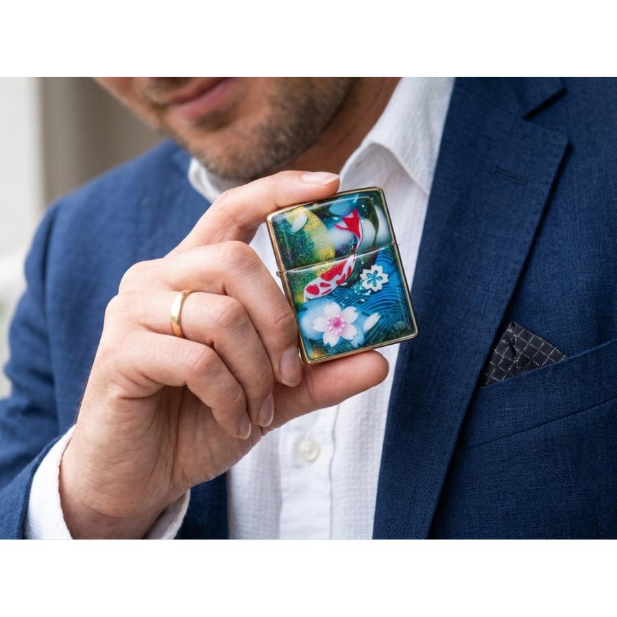 【桜色】ペアzippo「宇」 匠の技！桜色限定ジッポ！職人の手作り！和柄オリジナル商品です！2商品購入で送料無料！の画像