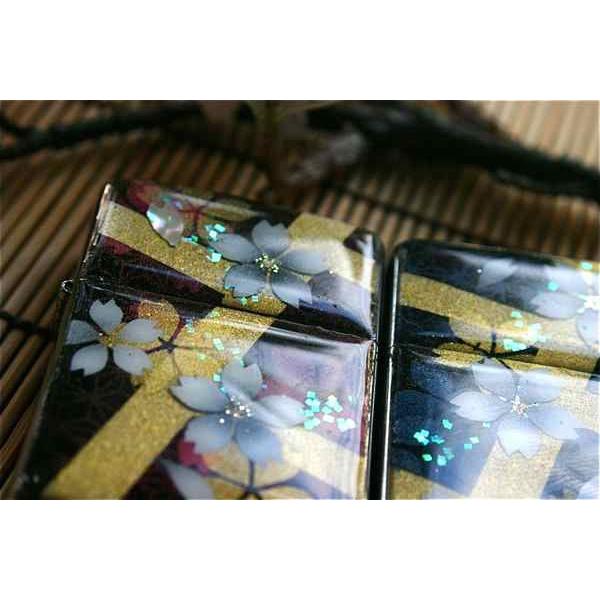 【桜色】ペアzippo「野」 匠の技！桜色限定ジッポ！職人の手作り！和柄オリジナル商品です！2商品購入で送料無料！の画像