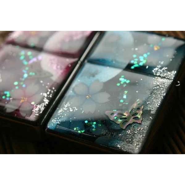 【桜色】ペアzippo「列」 匠の技！桜色限定ジッポ！職人の手作り！和柄オリジナル商品です！2商品購入で送料無料！の画像