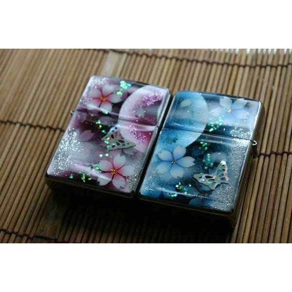 【桜色】ペアzippo「列」 匠の技！桜色限定ジッポ！職人の手作り！和柄オリジナル商品です！2商品購入で送料無料！の画像