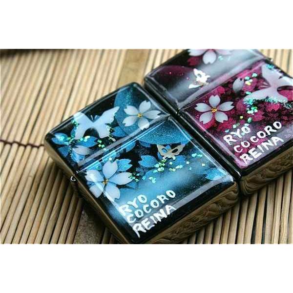 【桜色】ペアzippo「句」 匠の技！桜色限定ジッポ！職人の手作り！和柄オリジナル商品です！2商品購入で送料無料！の画像