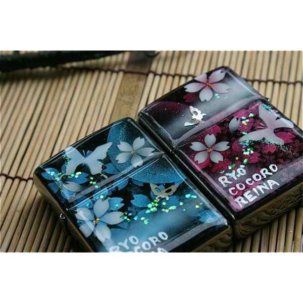 【桜色】ペアzippo「句」 匠の技！桜色限定ジッポ！職人の手作り！和柄オリジナル商品です！2商品購入で送料無料！の画像