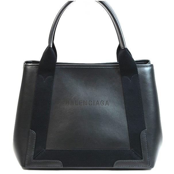 超美品！！ バレンシアガ ネイビーカバスS トートバッグ ブラック 339933