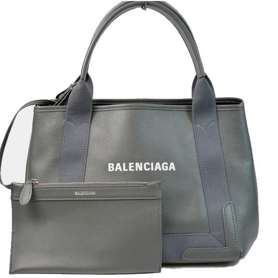 BALENCIAGA 【超美品】バレンシアガ トートバッグ ネイビーカバス
