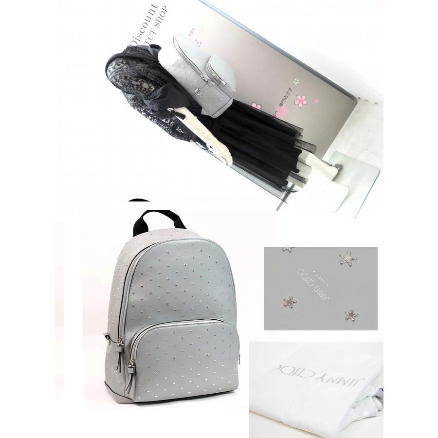 JIMMY CHOO（ジミーチュウ） 美品】JIMMY CHOO レザー バックパック