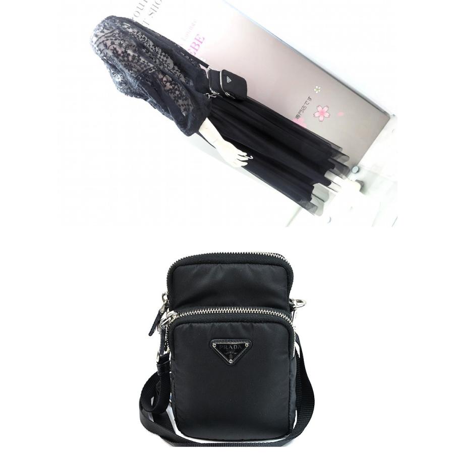 「美品」PRADA Re-Nylon フォンケース プラダ ショルダーバッグ PRADA（プラダ） 【美品】プラダ Re-Nylon フォンケース ショルダー