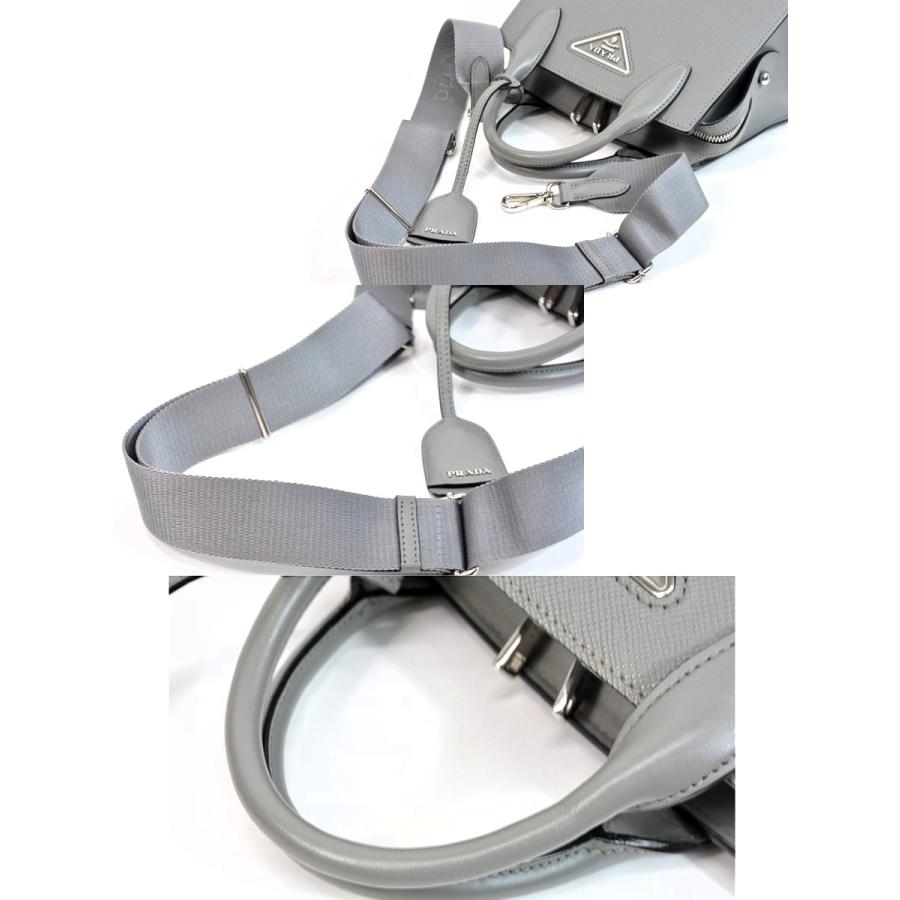 【新品未使用】PRADA アームレザーカフ レザー シルバー金具 レディース PRADA（プラダ） 【新品同様】プラダ 1BA269 クリステン サフィアーノ
