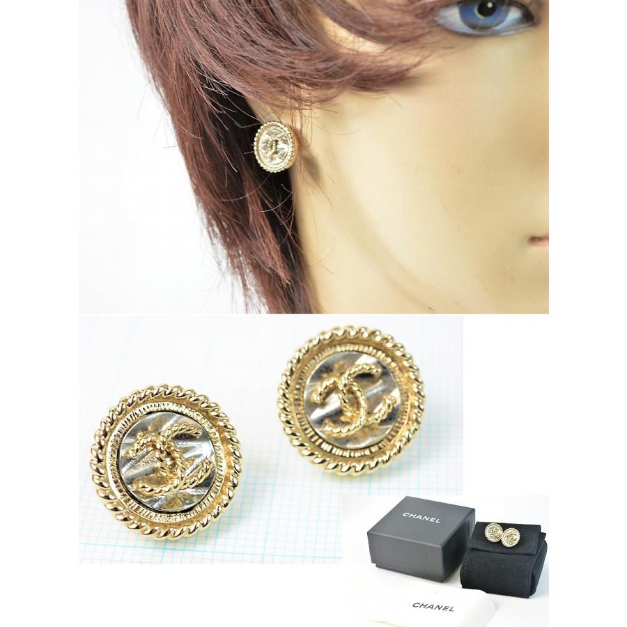 CHANEL★シャネル ココマークラウンドイヤリング Aランク CHANEL 【美品】シャネル ココマーク ピアス : サクララウンジ