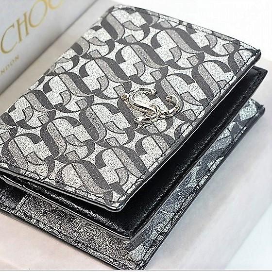 JIMMY CHOO 【新品・未使用】ジミーチュウ 財布 二つ折り ミニ財布 