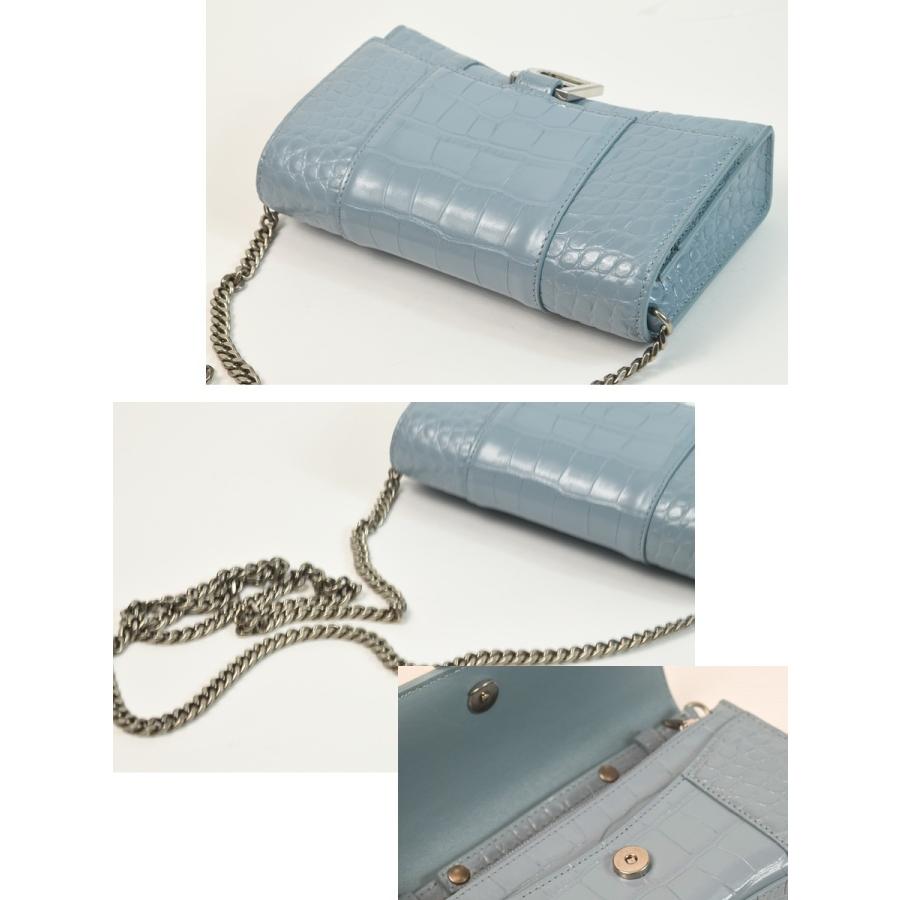 未使用品】バレンシアガ BALENCIAGA アワーグラス チェーンウォレット