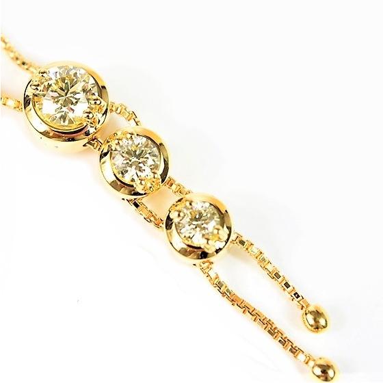 TASAKI 【美品】タサキ K18 ダイヤ ネックレス トリロジー 0.56
