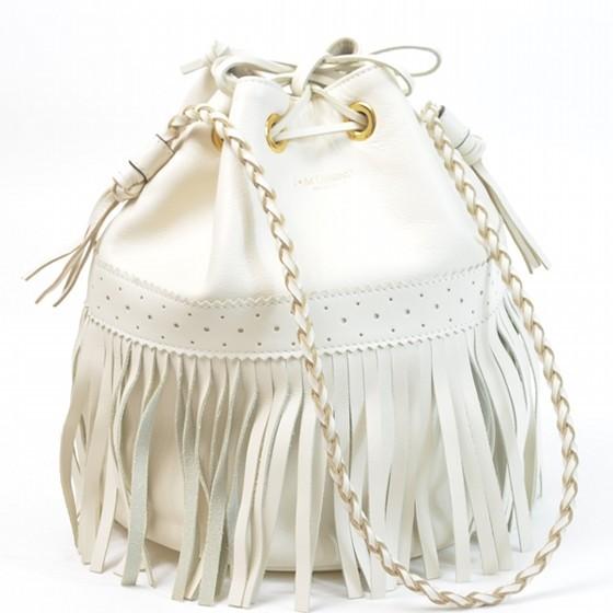 美品】J&M DAVIDSON カーニバル ショルダーバッグ ホワイト L