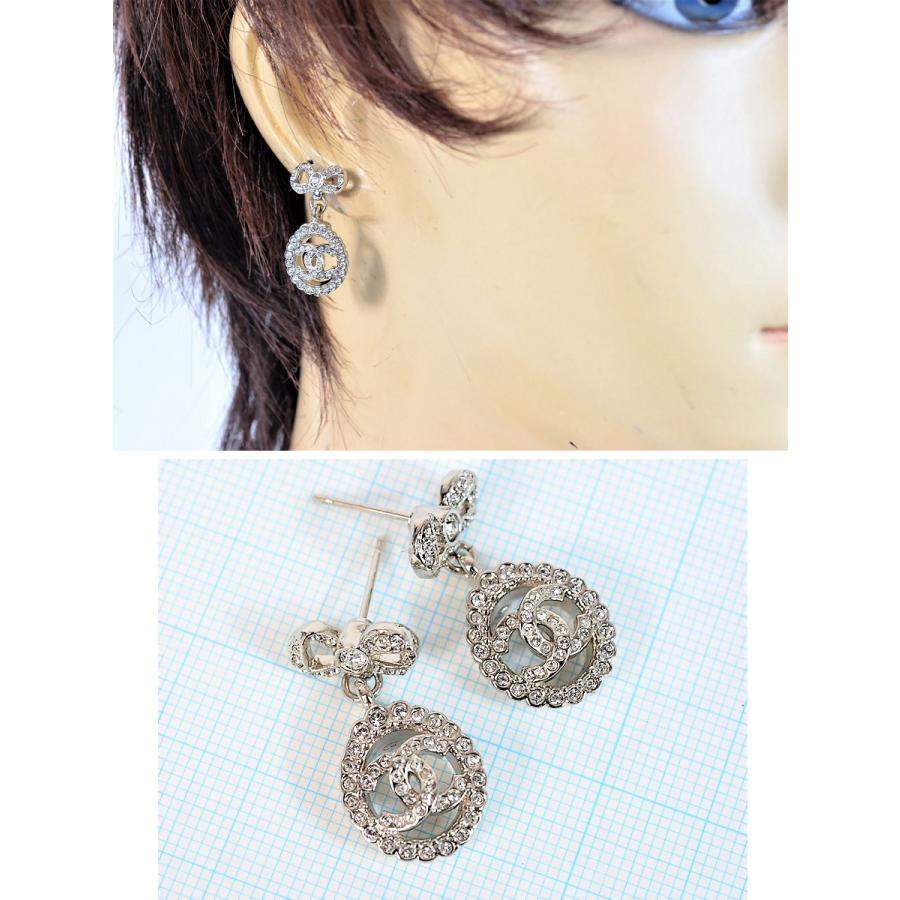 【美品】CHANEL シャネル ココマーク ラインストーン ピアス CHANEL（シャネル） 【未使用品】 ココマーク ラインストーン ピアス