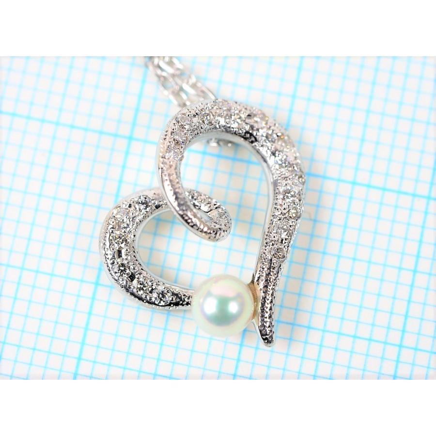 Momo　購入不可　21万　ミキモト　K18WGパールダイヤネックレス Momo様専用 購入不可 21万 ミキモト K18WGパールダイヤ