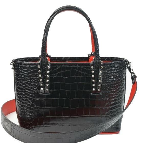 Louboutin ルブタン カバタ ミニトートバッグ ショルダー 2way美品 Christian Louboutin（クリスチャンルブタン） ハンドバッグ CABATA
