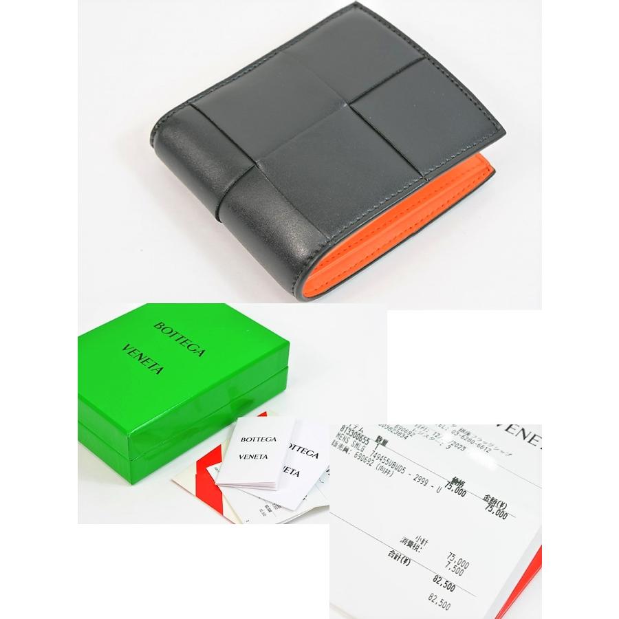 美品】BOTTEGA VENETA ボッテガヴェネタカセット二つ折り財布