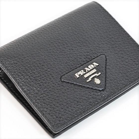 【美品】 PRADA二つ折り財布 1MV204 PRADA（プラダ） 【超美品】プラダ 財布 1MV204 二つ折り : サクラ