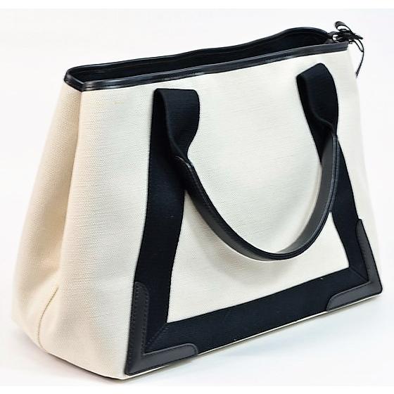 BALENCIAGA 【美品】バレンシアガ バッグ ネイビーカバス M