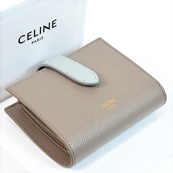 CELINE 二つ折り　財布　セリーヌスモールストラップウォレット CELINE - CELINE 財布 二つ折り スモール ストラップ ウォレット