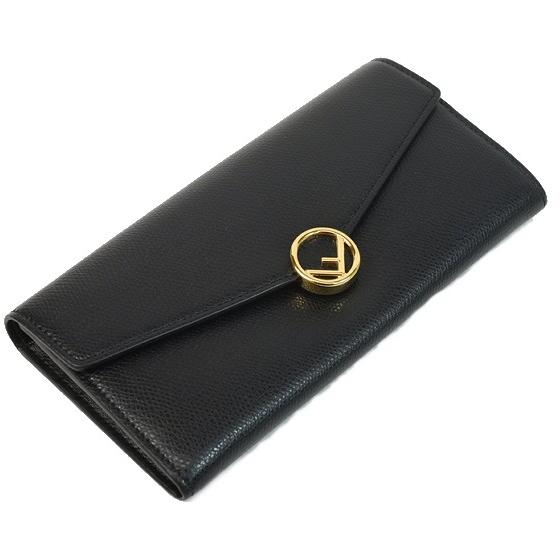 FENDI 【美品】フェンディ 8M0251 エフイズ 財布 二つ折り長財布  