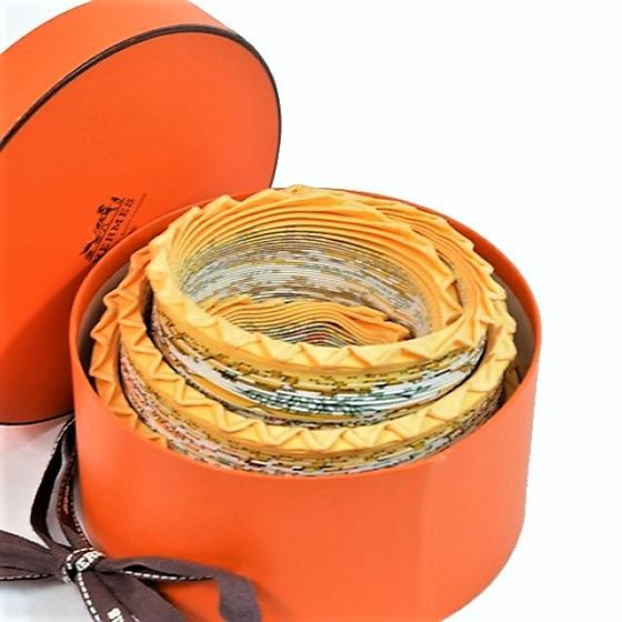 HERMES プリーツスカーフ マルチカラー HERMES（エルメス） 【美品】 スカーフ プリーツ スカーフ マルチ