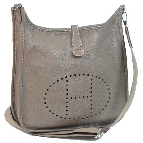 大容量 HERMES エルメス エヴリンⅢ GM エトゥープ 斜め掛け