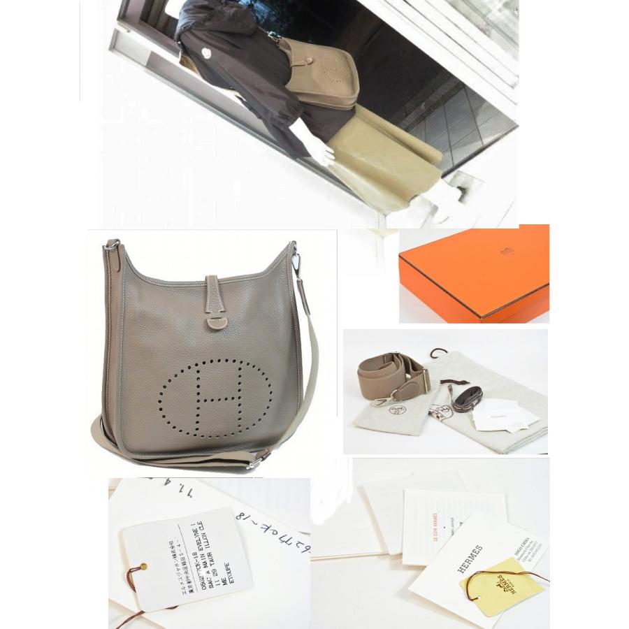 極美品　HERMES 【エブリン3PM】エトゥープ　ショルダーバッグ　エヴリン HERMES（エルメス） 【美品】エルメス エブリン3 PM エトゥープ
