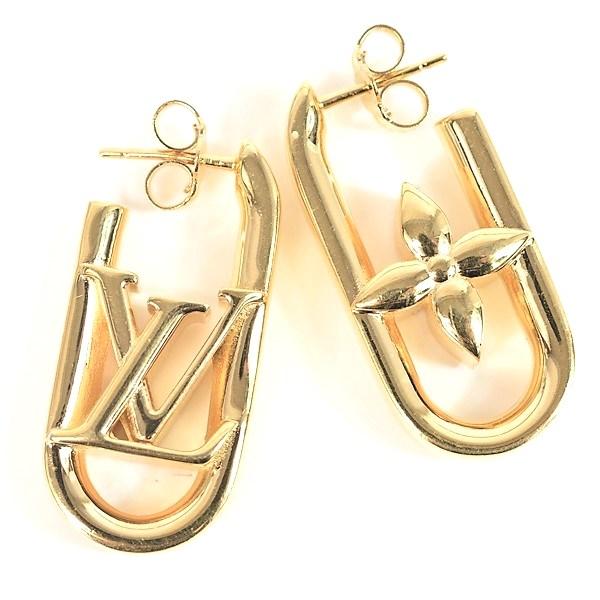 LOUIS VUITTON 【美品】ルイヴィトン ピアス M01140 マイLVチェーン  