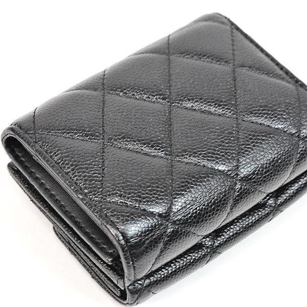 超美品】 シャネル スモール フラップウォレット 三つ折り コンパクト  