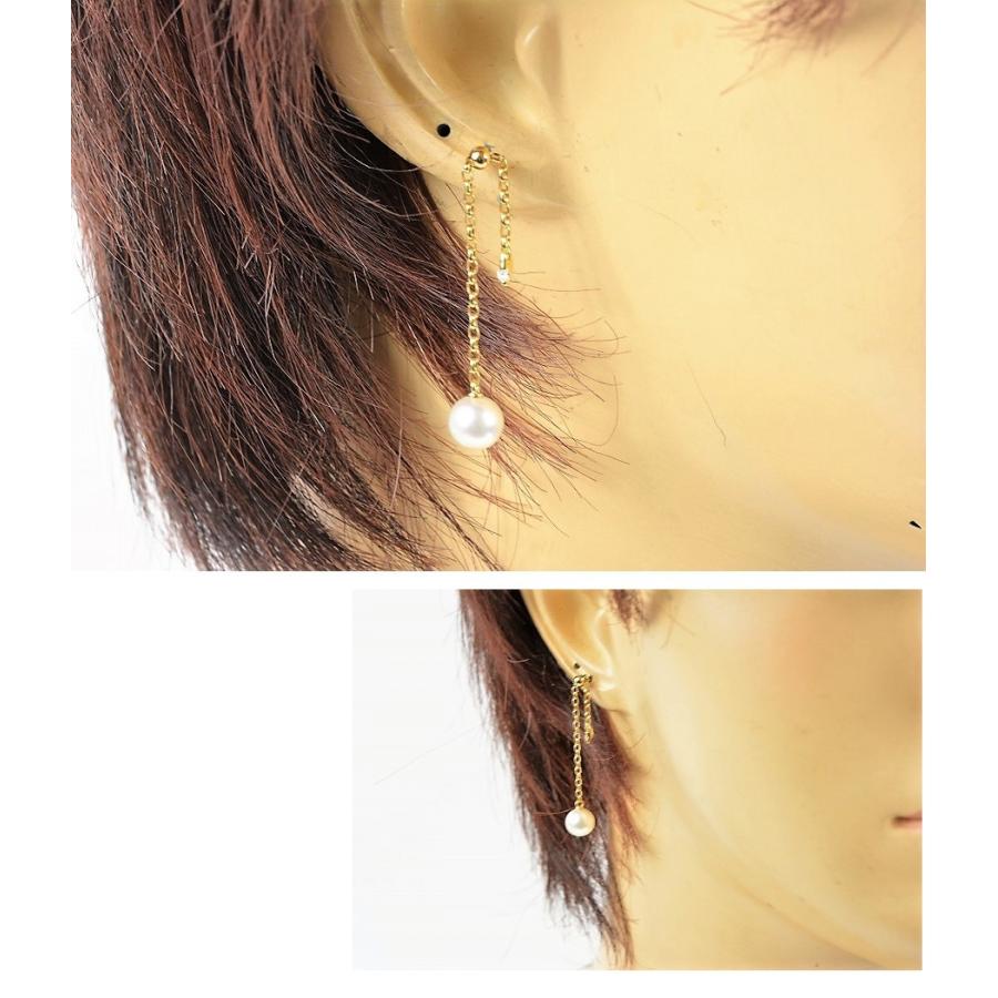 MIKIMOTO 【美品】ミキモト k18 ダイヤ パール ピアス : サクラ MIKIMOTO 【美品】ミキモト k18 ダイヤ パール ピアス : サクラ
