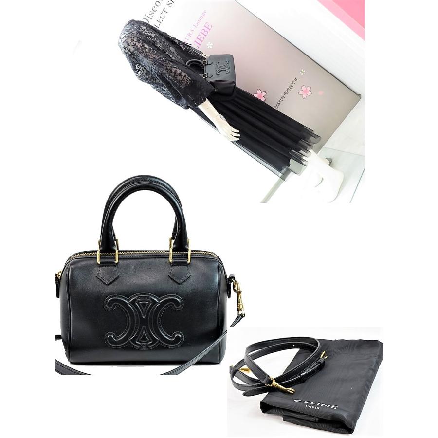 セリーヌ　CELINE　セリーヌ CELINE スモール ボストン　ブラック ☆CELINE☆セリーヌ スモール ボストン (CELINE/ボストンバッグ