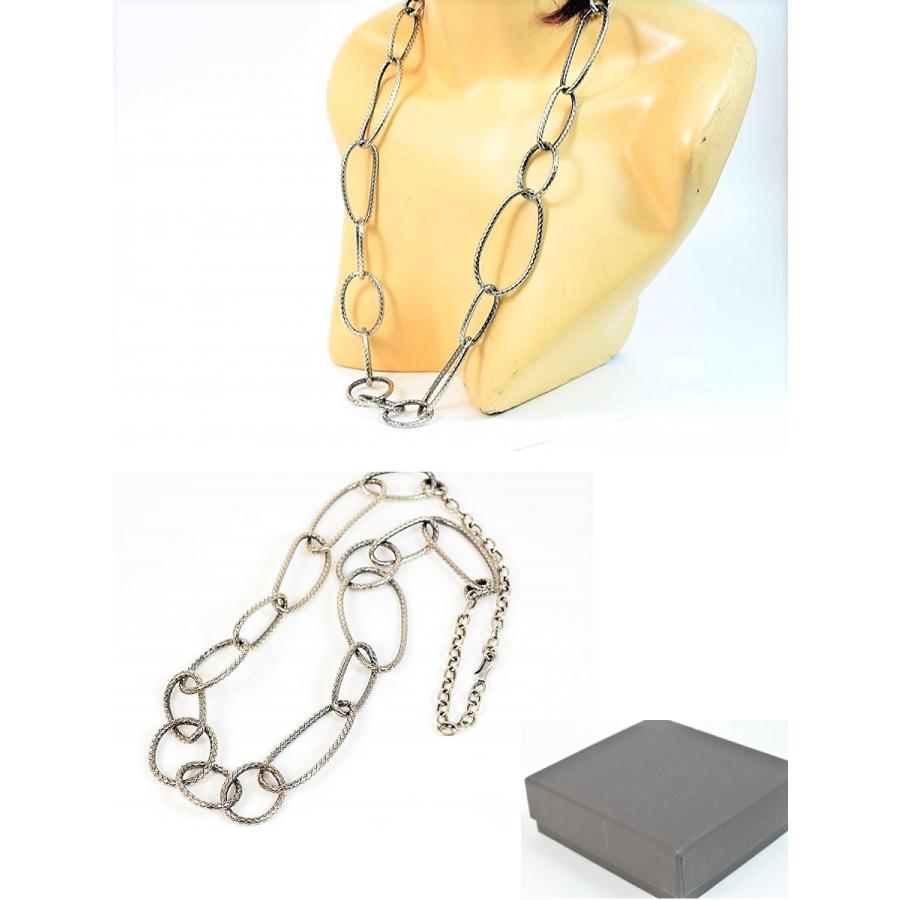 Bottega Veneta シルバー ネックレス BOTTEGA VENETA ボッテガ・ヴェネタ IDチェーンネックレス シルバー925