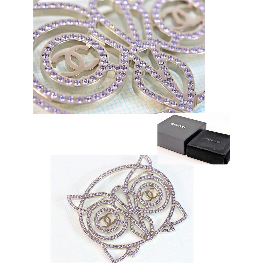 CHANEL 【新品同様】シャネル ブローチ ココマーク ラインストーン  