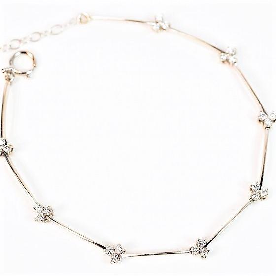 TASAKI（タサキ） 【美品】タサキ K18WG ダイヤ ブレスレット 0.24ct