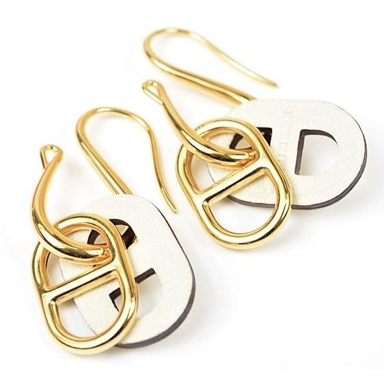 HERMES 【新品同様】エルメス ピアス シェーヌダンクル HERMES 【新品同様】エルメス ピアス シェーヌダンクル