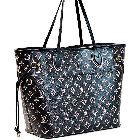 新品同様！Louis Vuitton モノグラム トートバッグネバーフルMM LOUIS VUITTON ネヴァーフル MM トートバッグ ブラック ゴールド