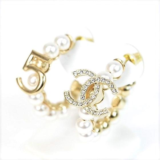 CHANEL（シャネル） 【新品同様】シャネル ピアス ココマーク ライン