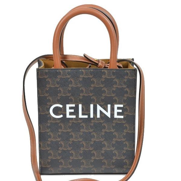 CELINE 【未使用】セリーヌ トリオンフ ミニ バーティカル カバ 194372 