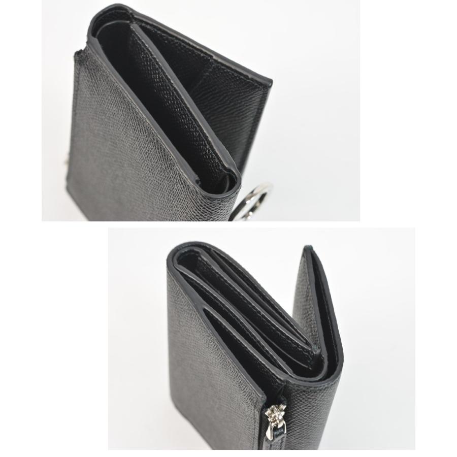 未使用級✨ブルガリ ケース ミニ財布 ロゴクリップ レザー ブラック 黒 BVLGARI（ブルガリ） 【未使用品】ブルガリ クリップ 三つ折り 財布