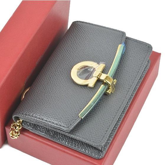 [新品]フェラガモ　名刺入れ FERRAGAMO フェラガモ Salvatore Ferragamo 名刺入れ ブラックx