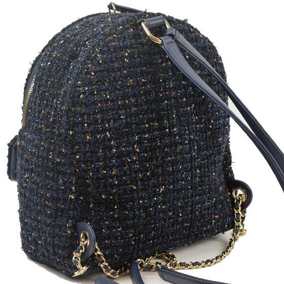 CHANEL ツイードリュック・バックパック 楽天市場】【中古】 シャネル ツイード ミニリュックサック