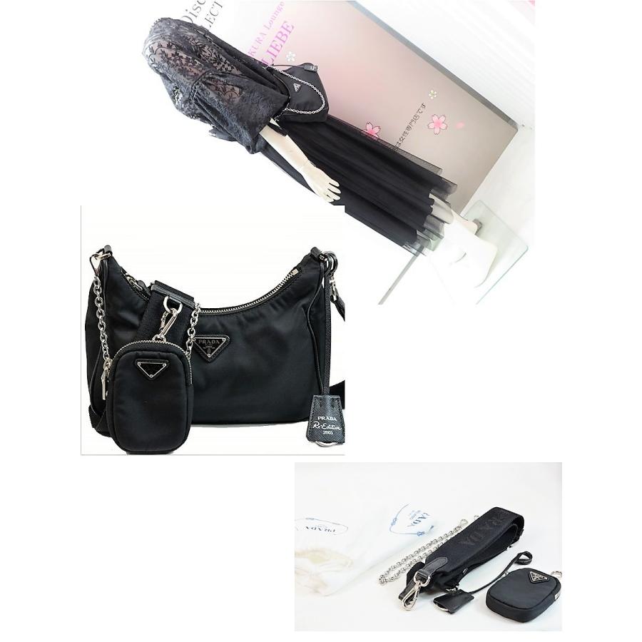 美品 PRADA プラダ Re-Nylon 1BH204 ショルダーバッグ PRADA（プラダ） ショルダーバッグ ナイロン 1BH204 ブラック ユニ