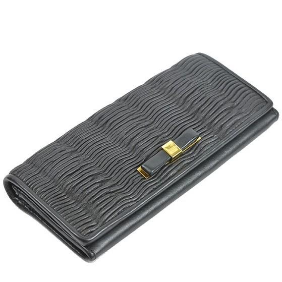 FURLA（フルラ） 【中古】フルラ 財布 二つ折り長財布 リボン SALE 
