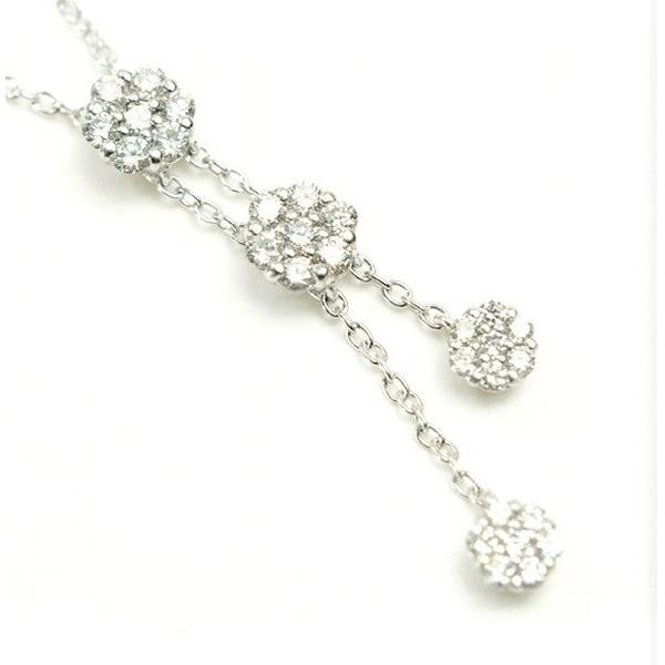 ポンテヴェキオ　ネックレス　K18WG ダイヤネックレス