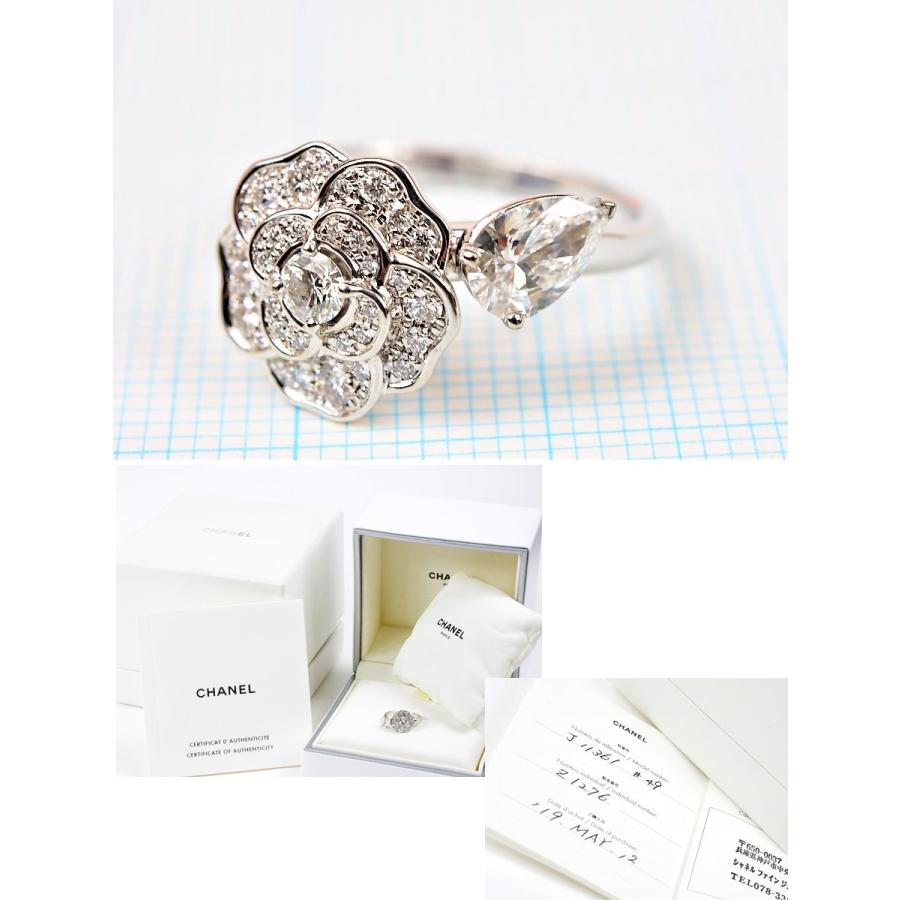 CHANEL リング カメリア フラワー ホワイト ココマーク 美品 箱付き CHANEL リング カメリア フラワー ホワイト ココマーク 美品 箱付き