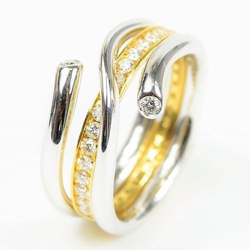 ジョージジェンセン MAGIC 18K YGダイヤモンドリング 49 ジョージジェンセン MAGIC 18K YGダイヤモンドリング 49
