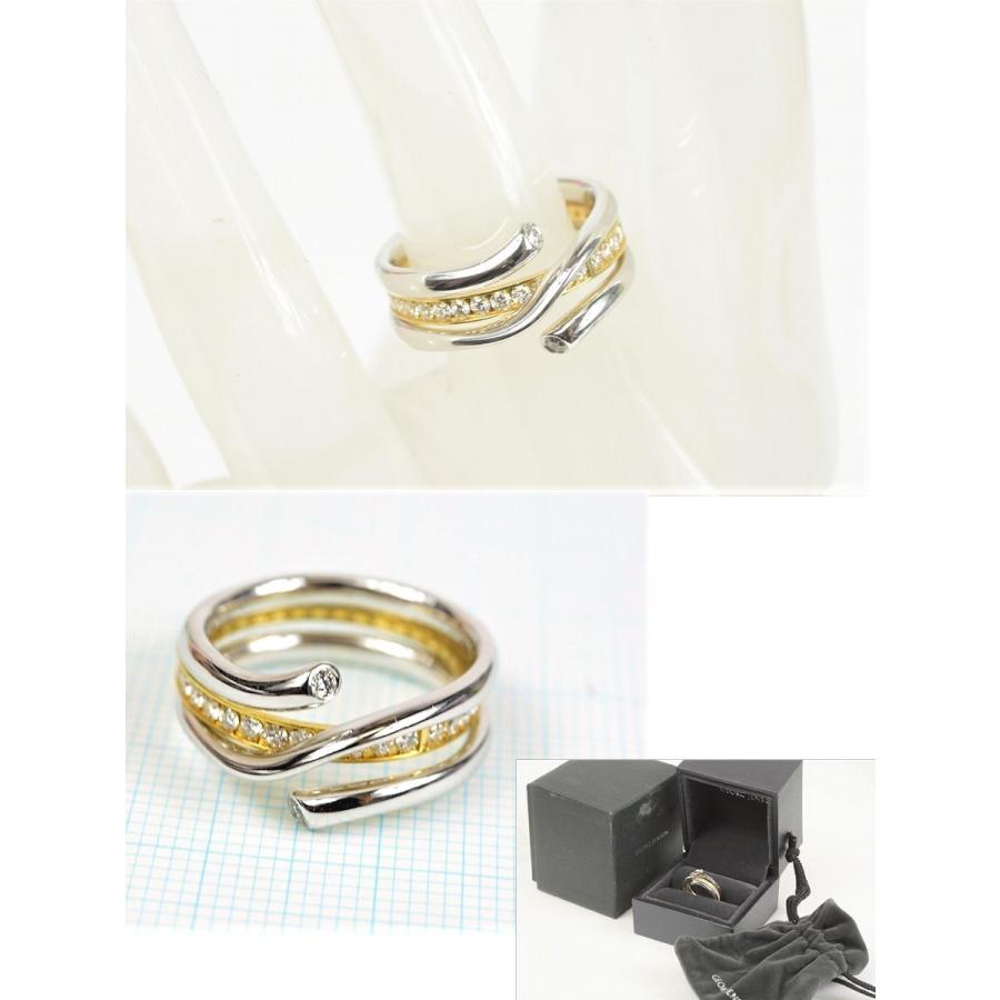 Georg Jensen（ジョージ ジェンセン） マジックリング K18YG ダイヤ