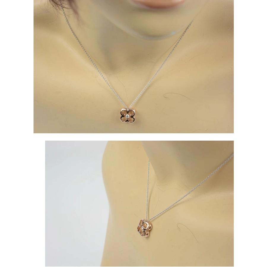 MIKIMOTO 【超美品】ミキモト K18 ダイヤ ネックレス : サクラ